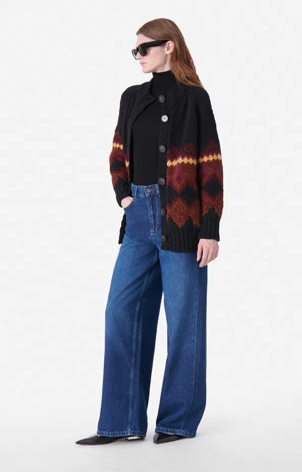Vanessa Bruno Knitwear Women Vivi Cardigan Noir Vanessa Bruno Knitwear Women Vivi Cardigan Noir