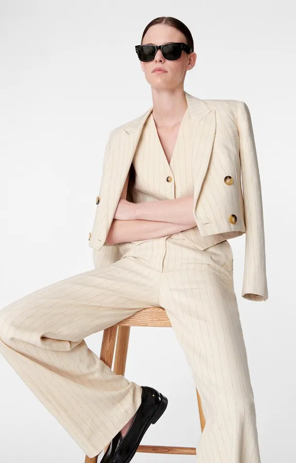 Vanessa Bruno Pants Women Bertrand Trousers Cru00e8me Vanessa Bruno Pants Women Bertrand Trousers Cru00e8me