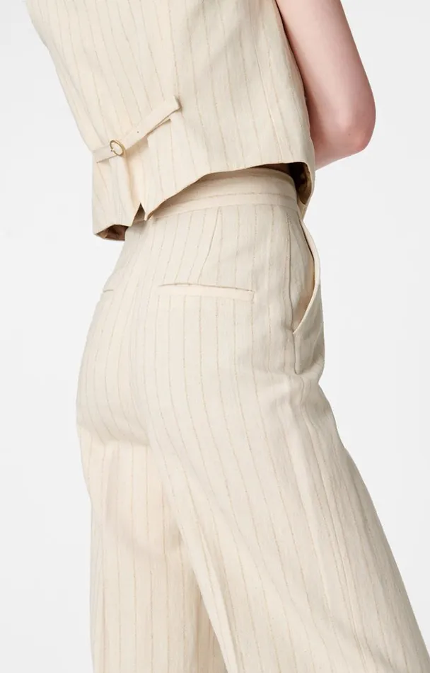 Vanessa Bruno Pants Women Bertrand Trousers Cru00e8me Vanessa Bruno Pants Women Bertrand Trousers Cru00e8me