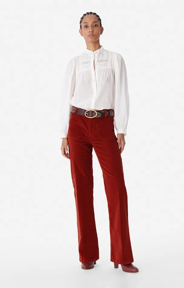 Vanessa Bruno Pants Women Dompay Pants Brique