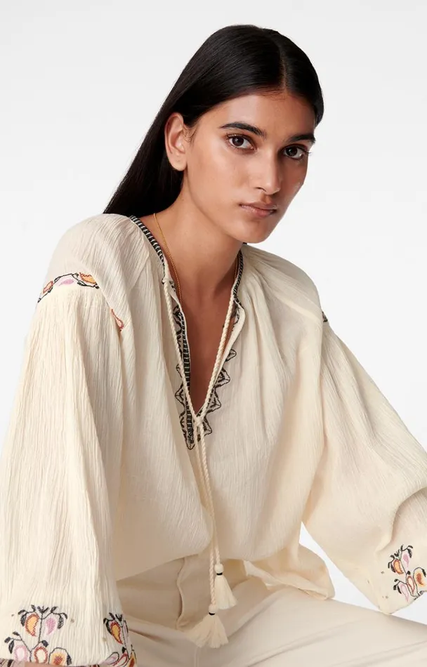 Vanessa Bruno Shirts and Tops Women Bambi Blouse Ecru Vanessa Bruno Shirts and Tops Women Bambi Blouse Ecru