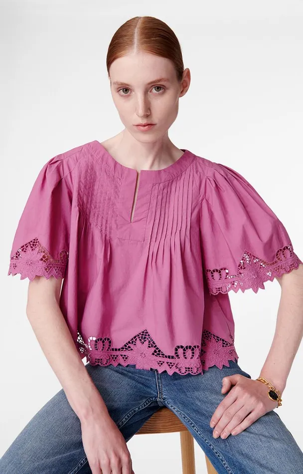 Vanessa Bruno Shirts and Tops Women Bastien Blouse Bois De Rose Fonce