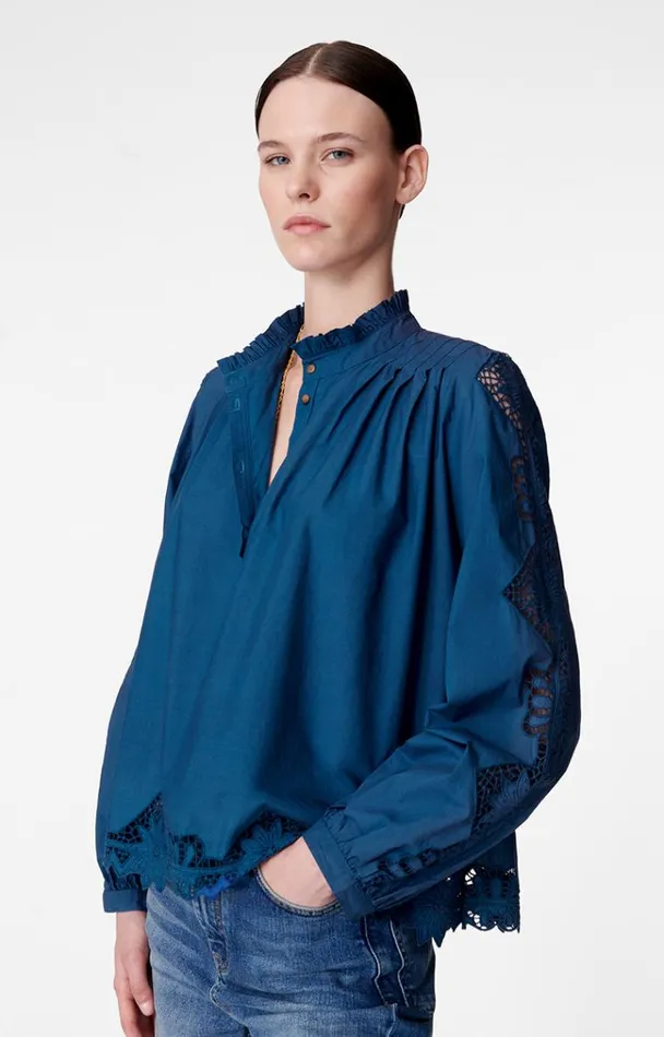 Vanessa Bruno Shirts and Tops Women Bay Blouse Petrole