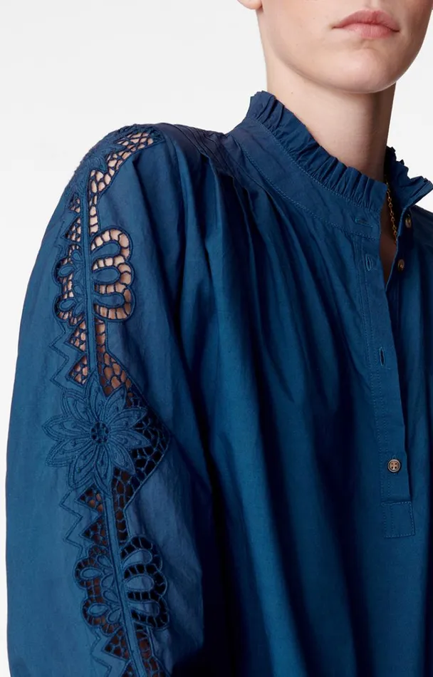 Vanessa Bruno Shirts and Tops Women Bay Blouse Petrole