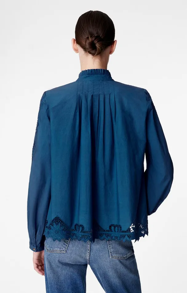 Vanessa Bruno Shirts and Tops Women Bay Blouse Petrole