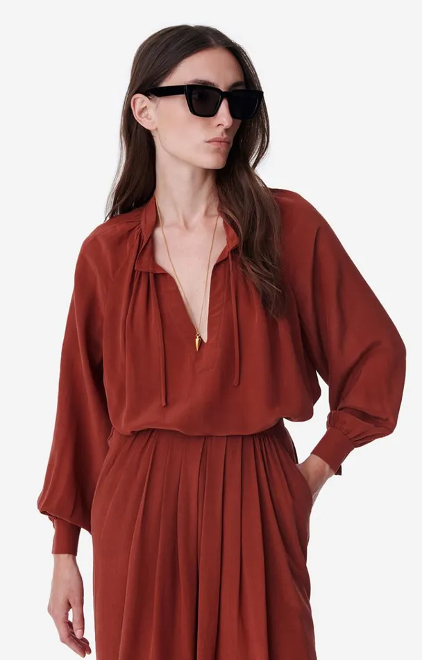 Vanessa Bruno Shirts and Tops Women Blouse Anita Terracotta