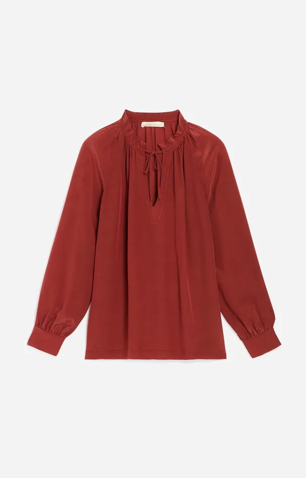 Vanessa Bruno Shirts and Tops Women Blouse Anita Terracotta Vanessa Bruno Shirts and Tops Women Blouse Anita Terracotta