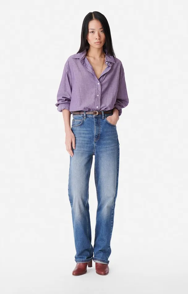 Vanessa Bruno Shirts and Tops Women Brad Shirt Violet Vanessa Bruno Shirts and Tops Women Brad Shirt Violet