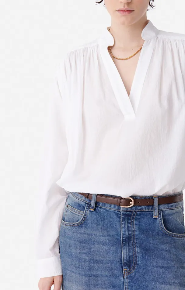Vanessa Bruno Shirts and Tops Women Calvin Blouse Blanc Vanessa Bruno Shirts and Tops Women Calvin Blouse Blanc