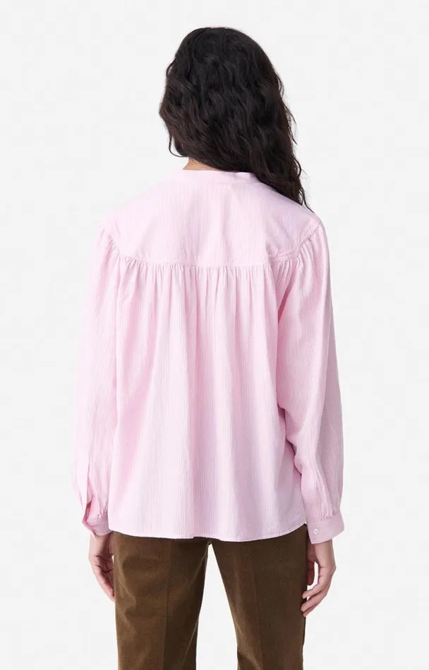 Vanessa Bruno Shirts and Tops Women Chouchou Shirt Rose Blanc Vanessa Bruno Shirts and Tops Women Chouchou Shirt Rose Blanc