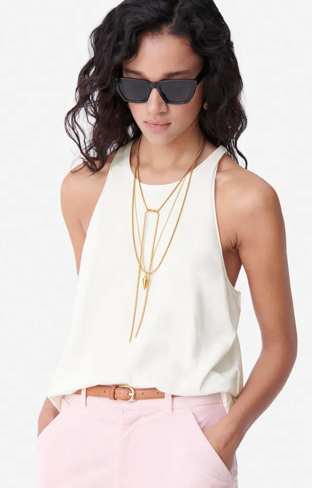 Vanessa Bruno Shirts and Tops Women Cosma Top Ecru