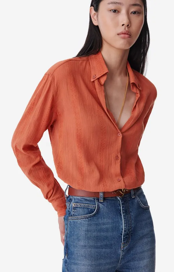 Vanessa Bruno Shirts and Tops Women Druyat Shirt Paprika Vanessa Bruno Shirts and Tops Women Druyat Shirt Paprika