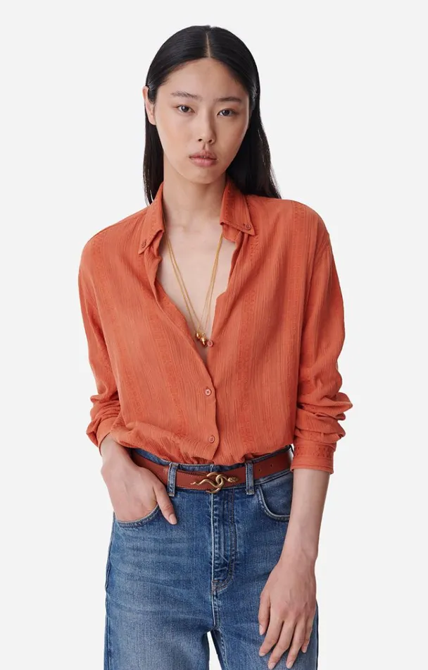 Vanessa Bruno Shirts and Tops Women Druyat Shirt Paprika Vanessa Bruno Shirts and Tops Women Druyat Shirt Paprika