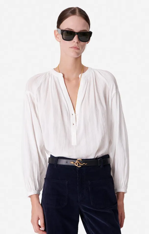 Vanessa Bruno Shirts and Tops Women Nipoa Blouse Blanc Vanessa Bruno Shirts and Tops Women Nipoa Blouse Blanc