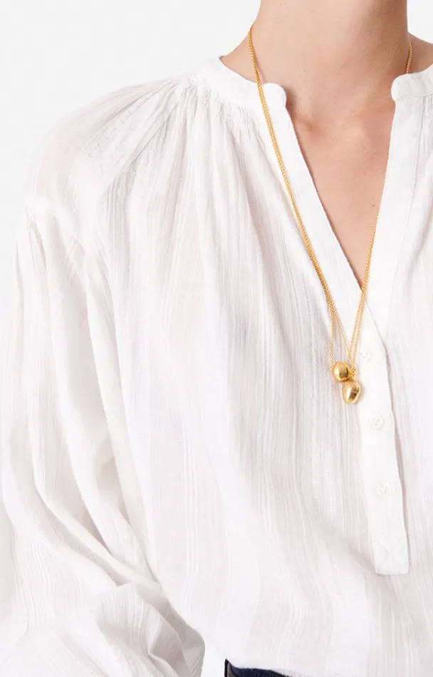 Vanessa Bruno Shirts and Tops Women Nipoa Blouse Blanc Vanessa Bruno Shirts and Tops Women Nipoa Blouse Blanc