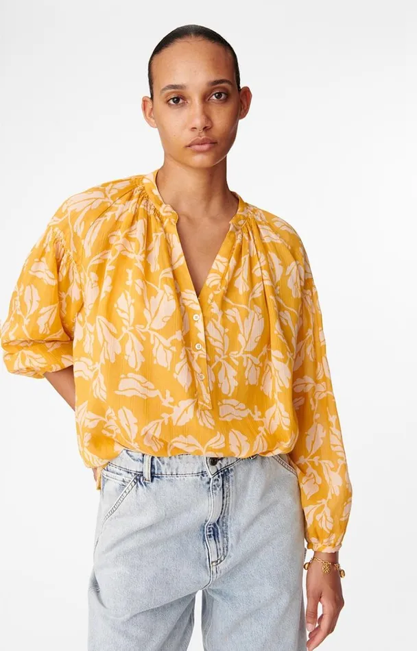 Vanessa Bruno Shirts and Tops Women Nipoa Blouse Jaune D039or Vanessa Bruno Shirts and Tops Women Nipoa Blouse Jaune D039or