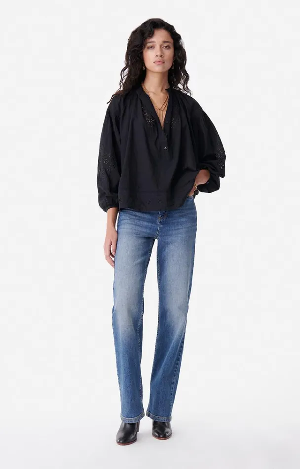 Vanessa Bruno Shirts and Tops Women Nipoa Blouse Noir Vanessa Bruno Shirts and Tops Women Nipoa Blouse Noir