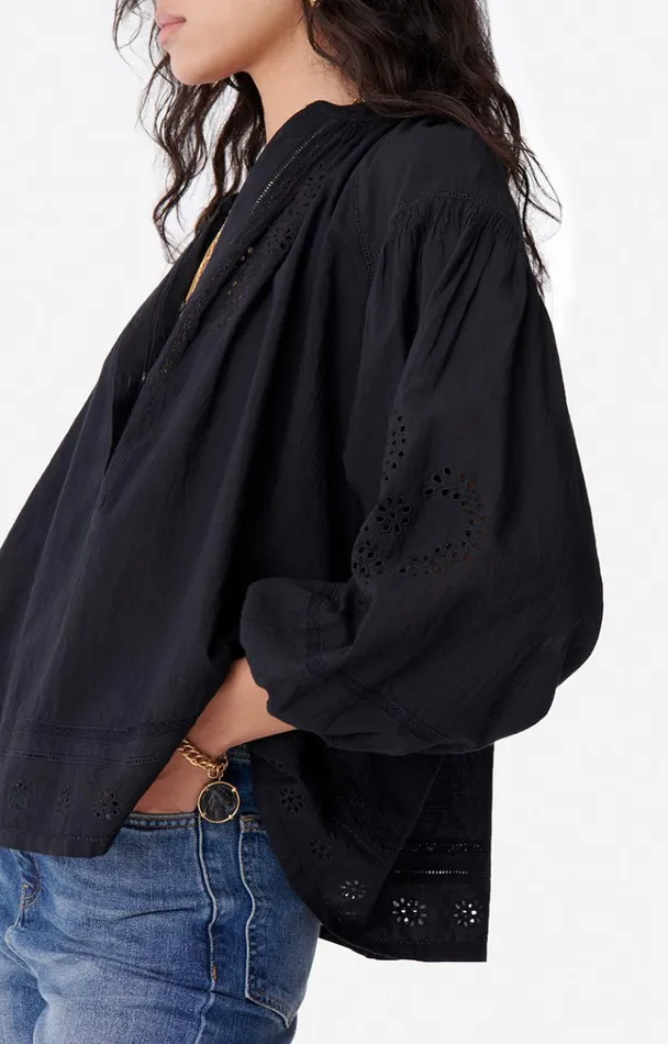 Vanessa Bruno Shirts and Tops Women Nipoa Blouse Noir Vanessa Bruno Shirts and Tops Women Nipoa Blouse Noir