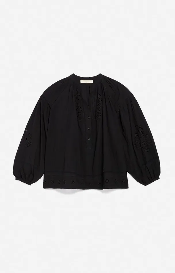 Vanessa Bruno Shirts and Tops Women Nipoa Blouse Noir Vanessa Bruno Shirts and Tops Women Nipoa Blouse Noir