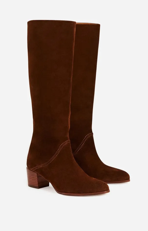 Vanessa Bruno Shoes Women Boots In Suede Brun Vanessa Bruno Shoes Women Boots In Suede Brun