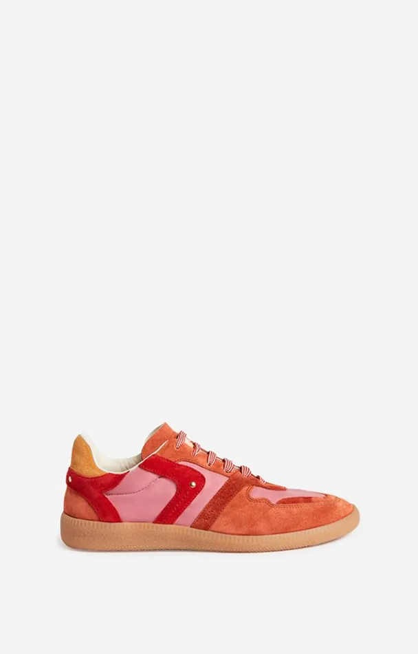 Vanessa Bruno Shoes Women Farrah Low Top Sneakers In Leather Grenadine