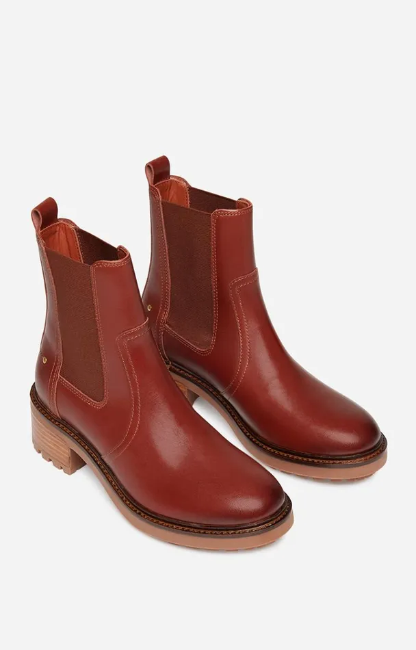 Vanessa Bruno Shoes Women Leather Chelsea Boots Cognac Vanessa Bruno Shoes Women Leather Chelsea Boots Cognac