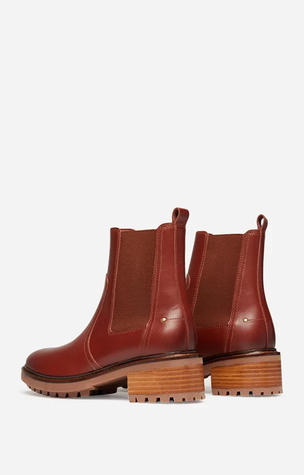 Vanessa Bruno Shoes Women Leather Chelsea Boots Cognac Vanessa Bruno Shoes Women Leather Chelsea Boots Cognac