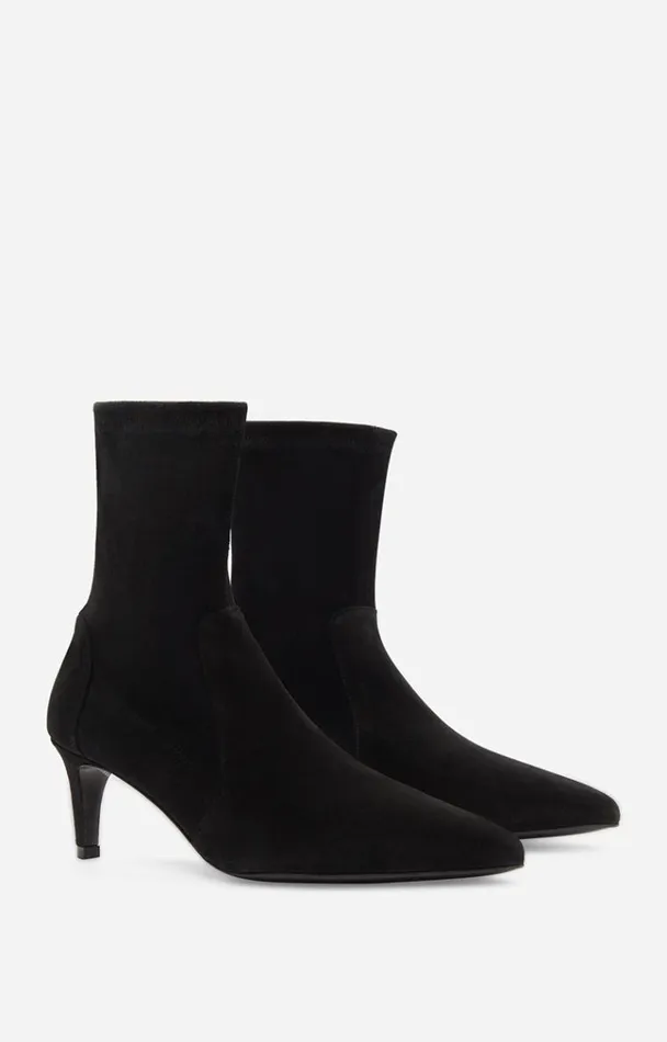 Vanessa Bruno Shoes Women Suede Leather Ankle Boots Noir Vanessa Bruno Shoes Women Suede Leather Ankle Boots Noir