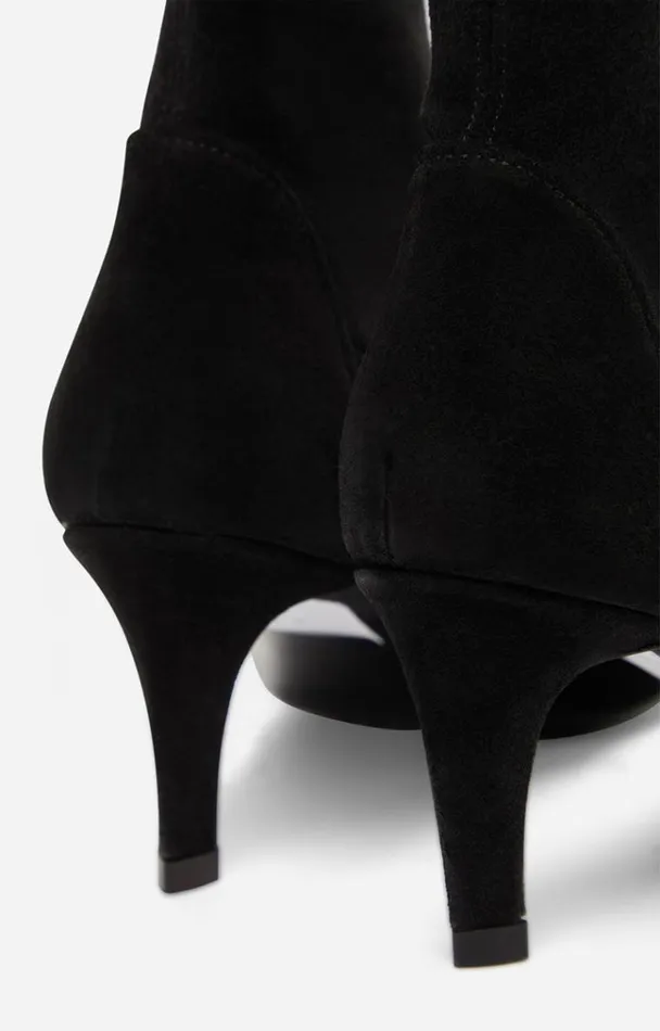 Vanessa Bruno Shoes Women Suede Leather Ankle Boots Noir Vanessa Bruno Shoes Women Suede Leather Ankle Boots Noir