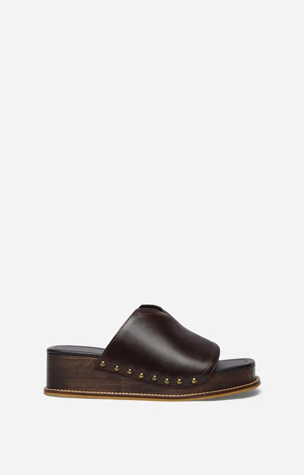 Vanessa Bruno Shoes Women Wedge Mules Marron