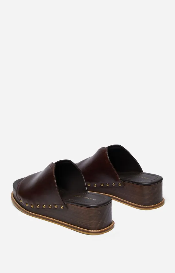 Vanessa Bruno Shoes Women Wedge Mules Marron Vanessa Bruno Shoes Women Wedge Mules Marron