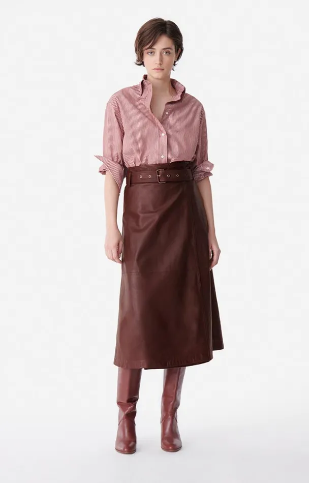 Vanessa Bruno Skirts and Shorts Women Carmela Skirt Bordeaux