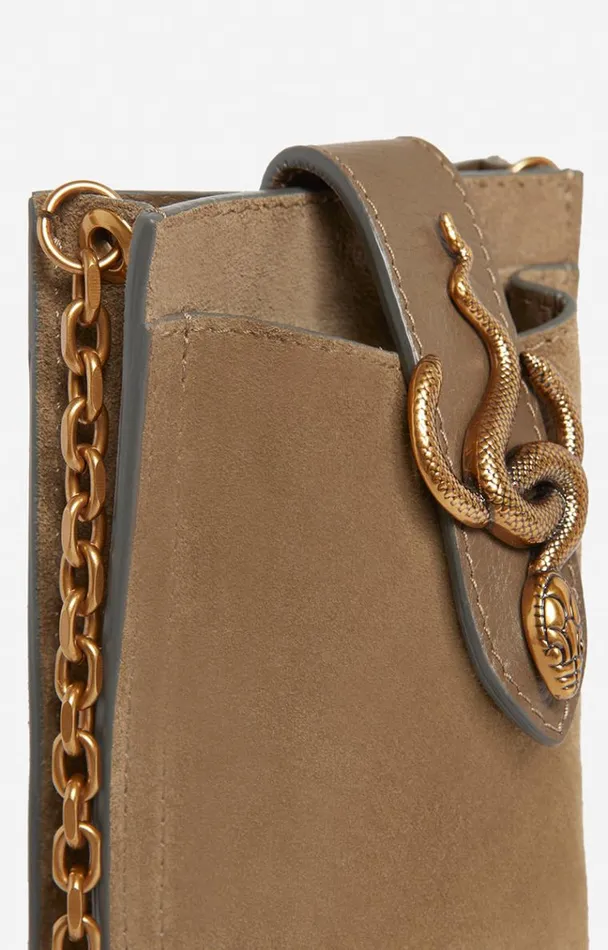Vanessa Bruno Small Leather Goods Women Cleo Phone Pouch Souris Vanessa Bruno Small Leather Goods Women Cleo Phone Pouch Souris