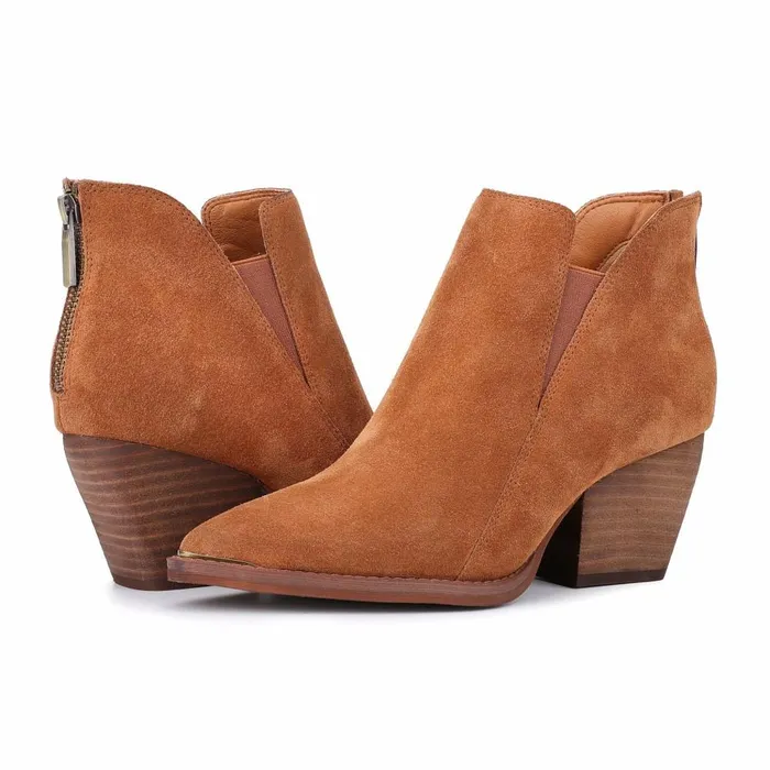 Vintage Havana Boots Booties Women Collins 8211 Cognac Cognac