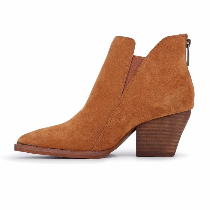 Vintage Havana Boots Booties Women Collins 8211 Cognac Cognac