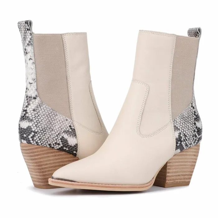 Vintage Havana Boots Booties Women Demarest 8211 Ice Ice