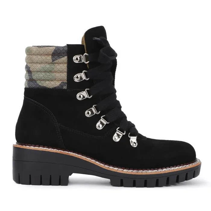 Vintage Havana Boots Booties Women Pontiac 8211 Black Camo Black Camo