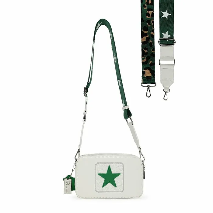 Vintage Havana Crossbody Women LEGEND 7 BAG 8211 WHITE GREEN