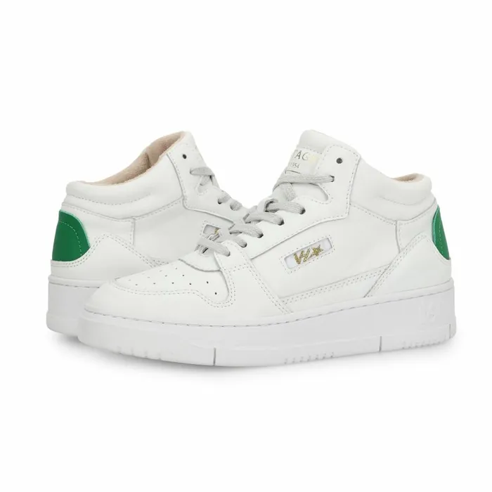 Vintage Havana High Tops Women CELESTE 5 8211 WHITE GREEN White Green Vintage Havana High Tops Women CELESTE 5 8211 WHITE GREEN White Green