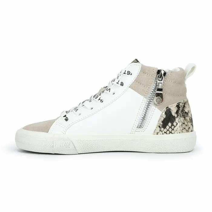 Vintage Havana Kids Sneakers Women KIDS CAPRI 8211 WHITE TAUPE SNAKE MULTI White Taupe Snake Multi