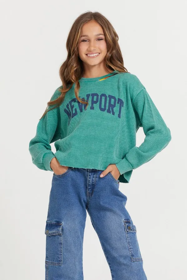 Vintage Havana Kids Tops Women Kids Vintage Green Newport Stitch Neck Vintage Green Vintage Havana Kids Tops Women Kids Vintage Green Newport Stitch Neck Vintage Green