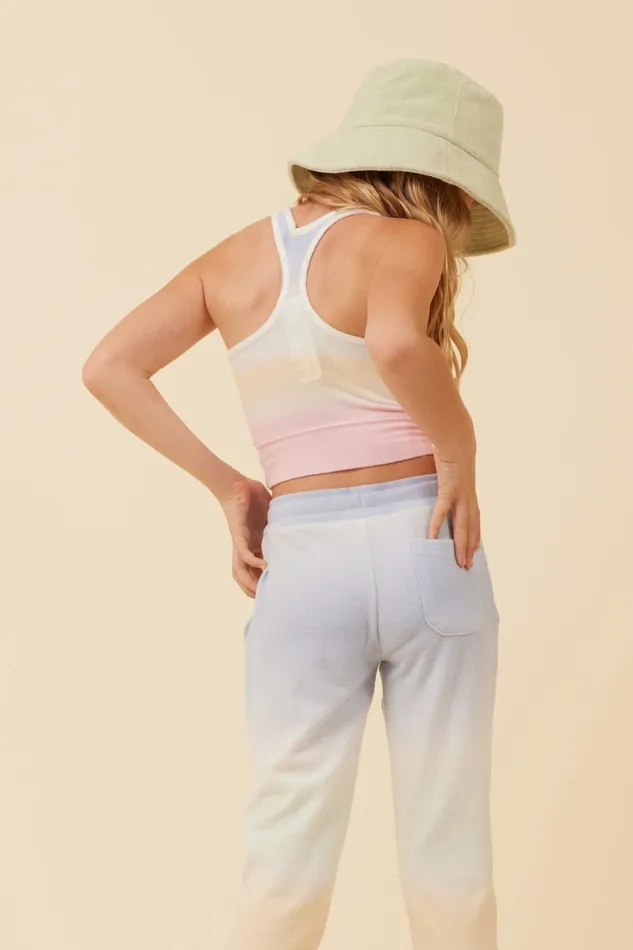 Vintage Havana Kids Tops Women Sunstruck Ombre Racerback Crop Top Sunstruck Ombre
