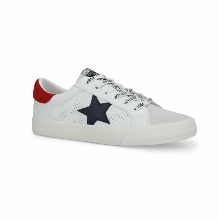 Vintage Havana Low Tops Women GRANDE 8211 WHITE NAVY RED White Navy Red