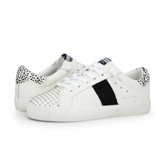Vintage Havana Low Tops Women RAELYN 8211 WHITE BLACK STUDS White Black Studs Vintage Havana Low Tops Women RAELYN 8211 WHITE BLACK STUDS White Black Studs