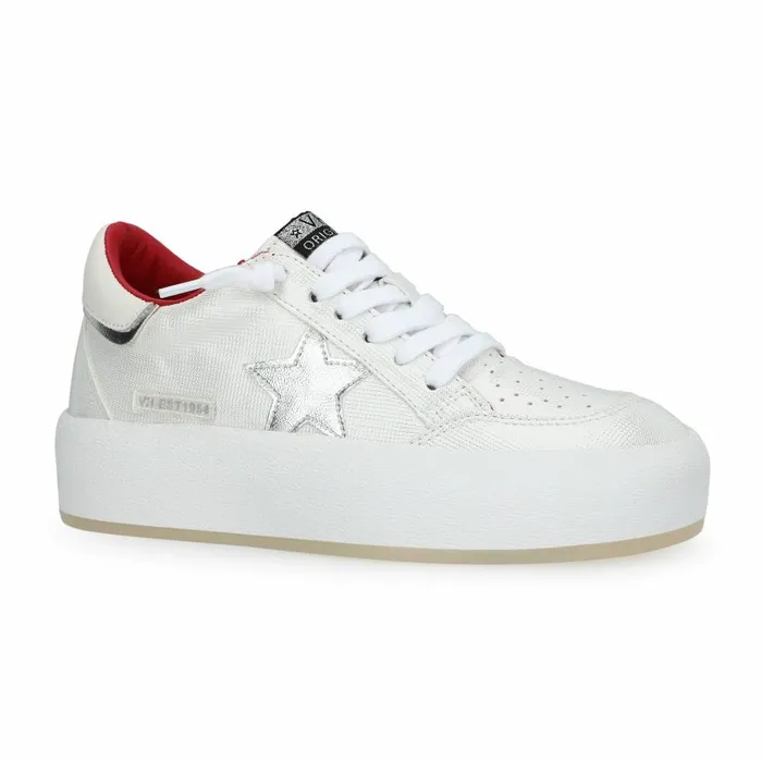 Vintage Havana Low Tops Women REAM 10 8211 WHITESILVERRED Whitesilverred