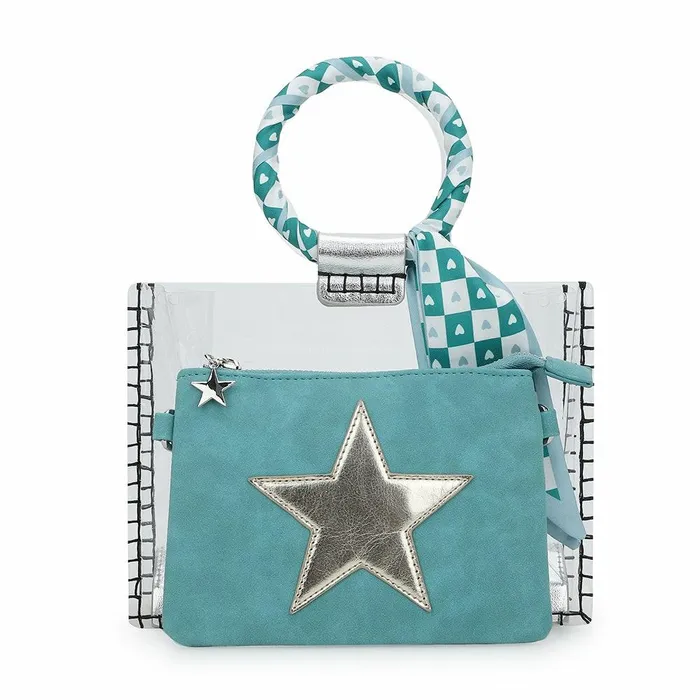 Vintage Havana Small Bags Women MINI MOLLY 8211 SCARF TURQUOISE