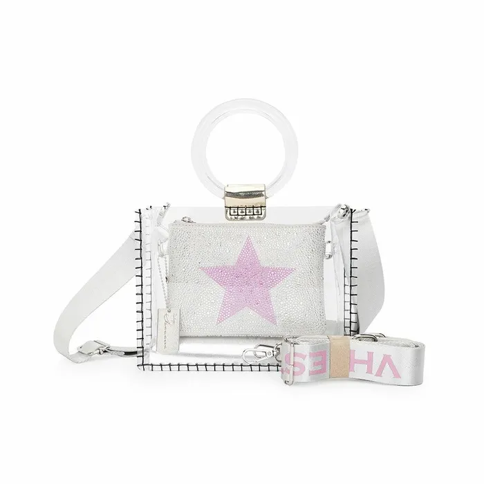 Vintage Havana Small Bags Women MINI MOLLY 8211 SILVER GLITTER