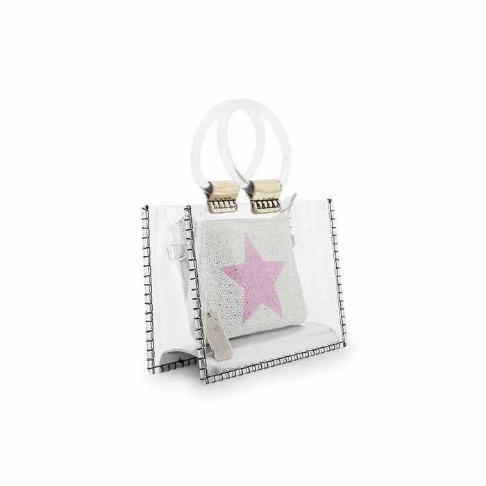 Vintage Havana Small Bags Women MINI MOLLY 8211 SILVER GLITTER