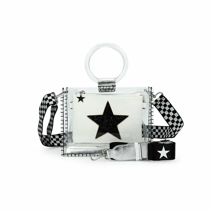 Vintage Havana Small Bags Women MINI MOLLY 8211 WHITE CHECKERED