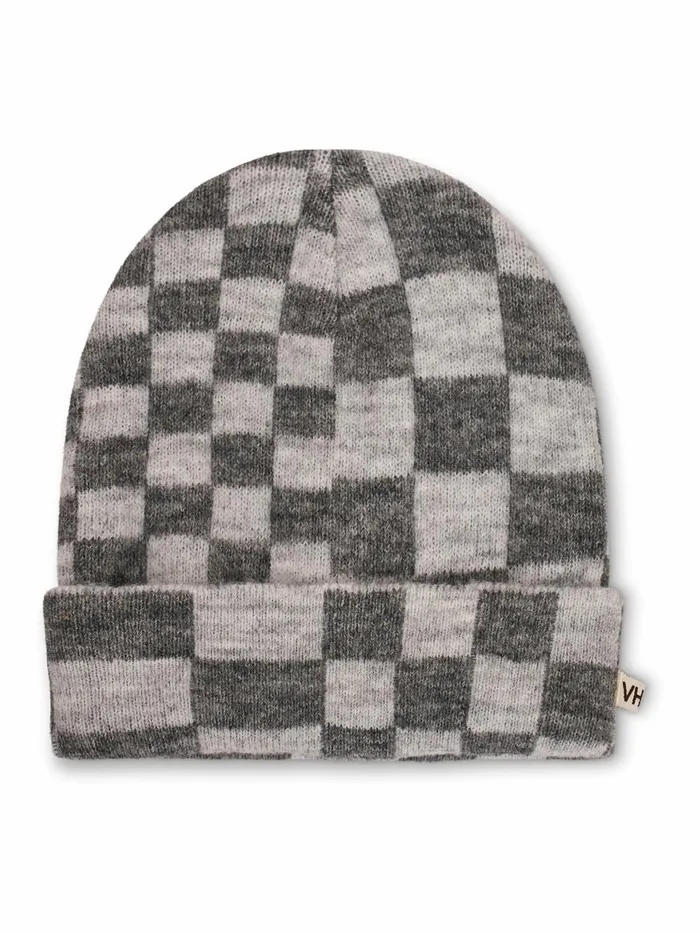 Vintage Havana Winter Hats Women CHECK PATTERN BEANIE 8211 GREY Grey Vintage Havana Winter Hats Women CHECK PATTERN BEANIE 8211 GREY Grey